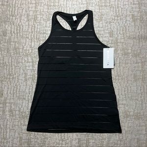 NWT athleta stripe mesh high neck chi tank